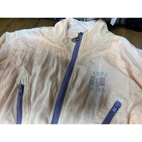 Vintage 90s IXSPA Jamie Sadock Orange Lined Jumpsuit Womens Small - Picture 3 of 16